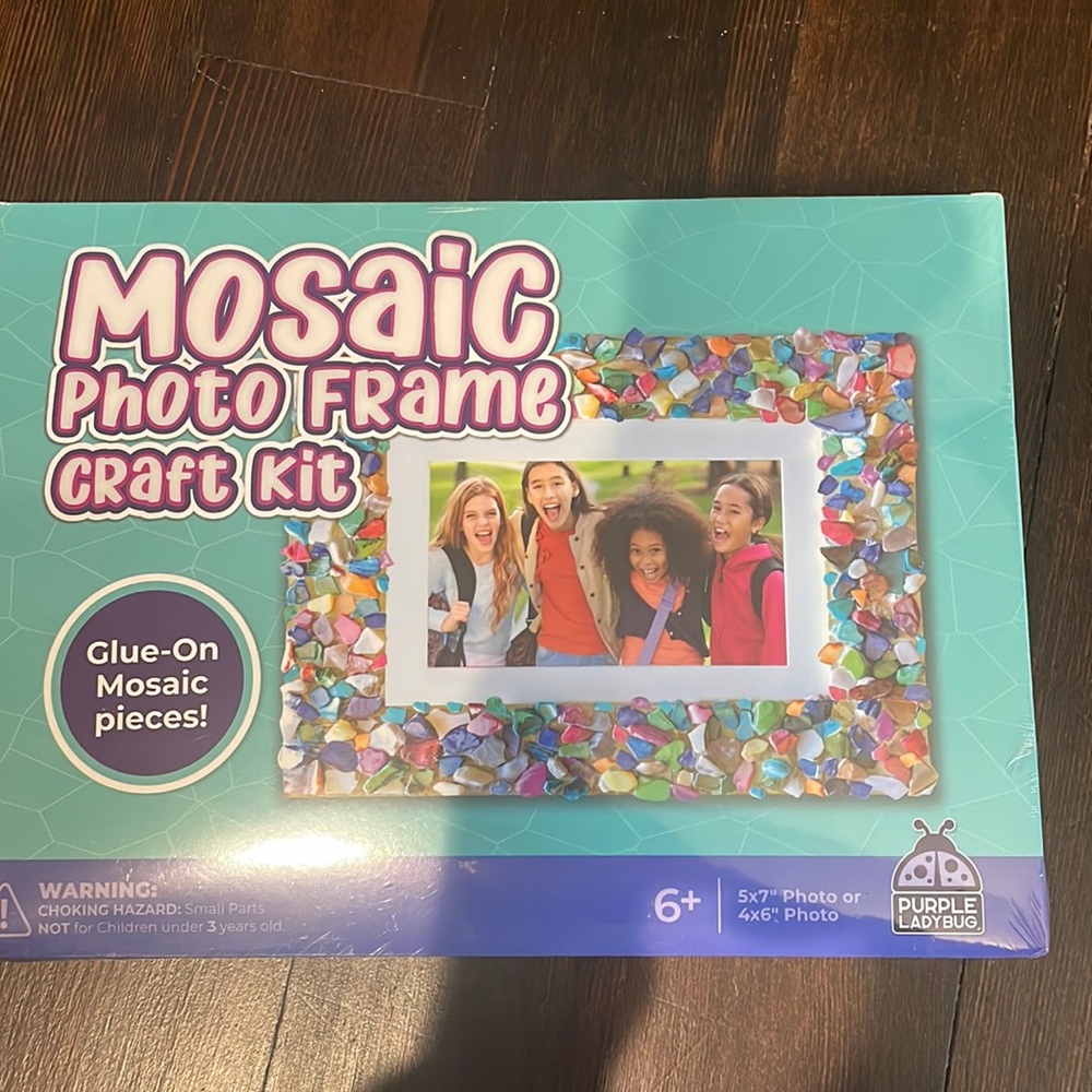Mosaic photo frame craft kit